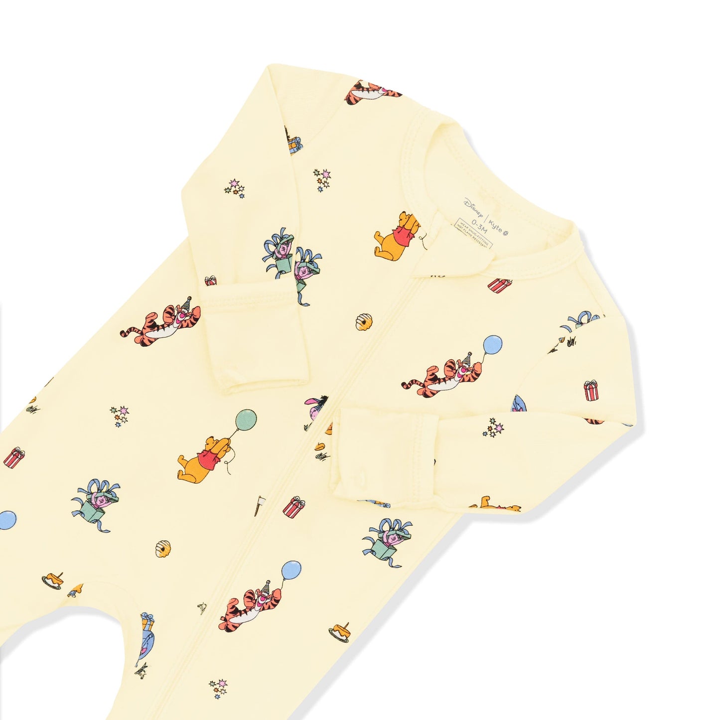 Zippered Romper in Winnie the Pooh Celebration