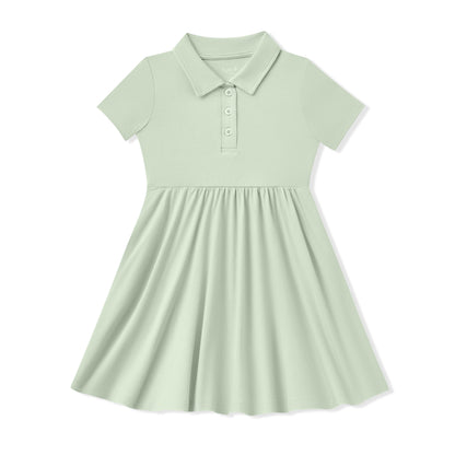 Polo Dress in Basil