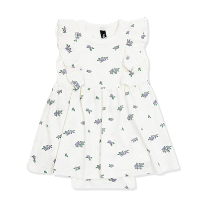Pointelle Bodysuit Dress in Spray Rose
