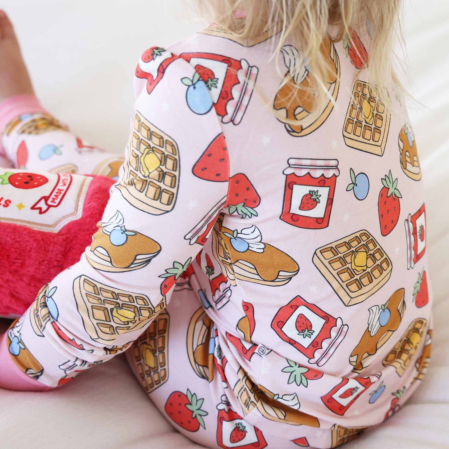 Sweet Stacks Two Piece Pajama Set | Pink