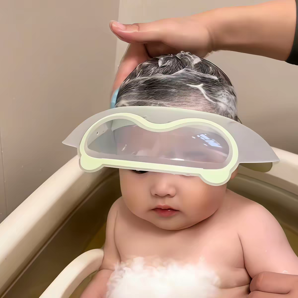Adjustable Baby Shampoo Visor – Gentle Eye & Face Protection for Tear-Free Bath Time