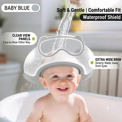Adjustable Baby Shampoo Visor – Gentle Eye & Face Protection for Tear-Free Bath Time